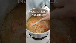 Vegetarian Sambal Nasi Lemak food cooking  Music MysticMusician Jeff Kaale [upl. by Shirl]