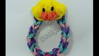 Rainbow Loom Duck Charm Bracelet [upl. by Mcintosh]