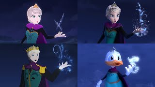 Frozen Let It Go Anime vs Original vs Male Version vs Donald Duck Animation [upl. by Ahsinar]