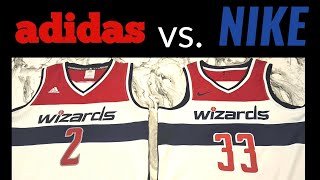 NBA Swingman jerseysAdidas vs Nike silent comparison [upl. by Lolande]