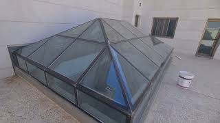 قبه سماويه هرميه pyramide Skylightللحصول على الآنارة الطبيعيه من خلالهالفيلا خاصه بالرياض [upl. by Chak417]