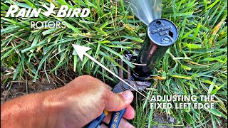 Rain Bird Rotors How to install and adjust Left Edge [upl. by Aitselec785]