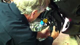 st1300 front wheel removal [upl. by Airolg]