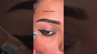 Cat eye makeup makeup makeuptutorial eyemakeup easymakeup smokeyeye shorts makeupshorts [upl. by Atinihc959]