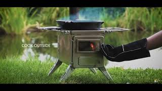 Winnerwell Nomad Stove for Outdoor Camping Wilderness Bushcraft etc [upl. by Anenahs691]