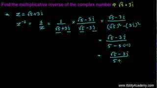 Complex Number Multiplicative Inverse  CBSE 11th Class Math [upl. by Aihpos289]