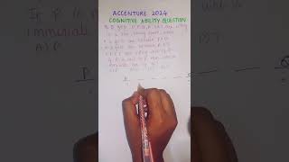 Accenture COGNITIVE assessment 2024 asked question subscribers searchfeedshortsfeed accentureyt [upl. by Mochun]