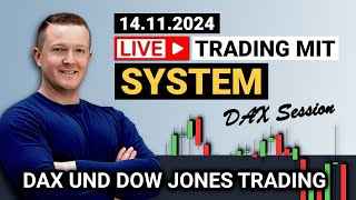 Mit 1000€ zum beruflichen Börsenhandel mit Florian Kasischke  DAX Livetrading  14112024 [upl. by Fosdick]