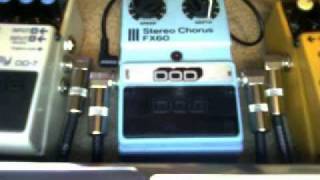 DOD Stereo Chorus FX60 pedal demo [upl. by Deirdra]