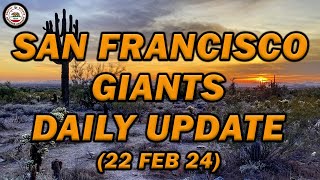 San Francisco Giants Spring Training Update [upl. by Korella222]