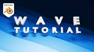 Easy Blender Tutorial  Wave animation [upl. by Ninos34]