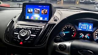 Ford Kuga Cogoo 9 inch android plus big screen gps hd player with special oem casing and oem socket [upl. by Noivert]