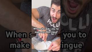 Man vs Meringue baking cooking memes food meringue funny humour yummy [upl. by Alekal]