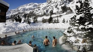 Leukerbad largest thermal resort in the Alps Switzerland [upl. by Rednasela]