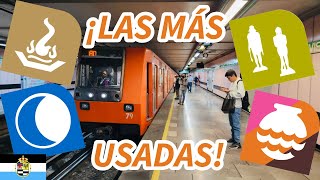 ¡Las 10 Estaciones de MAYOR AFLUENCIA del Metro de la CDMX [upl. by Wauters]