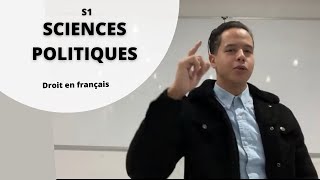 S1 Les Sciences Politiques Droit en français [upl. by Carlee196]