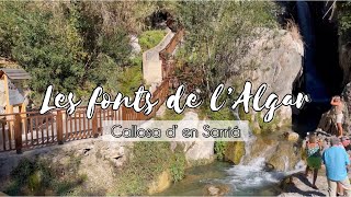 LAS FUENTES DEL ALGAR  CALLOSA DE ENSARRIA ALICANTE 🏔️ vlogs [upl. by Leanatan]