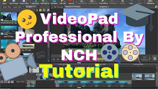 VideoPad Pro By NCH Full Tutorial [upl. by Shirberg]