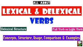 Lexical amp Delexical Verbs  Empty Verbs  Light Verbs  Delexical Structure  Collocations [upl. by Harhay]