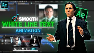 Smooth Line Text Animation Tutorial  Tiktok Text Effect   After Effects 2024 [upl. by Atiuqahs]