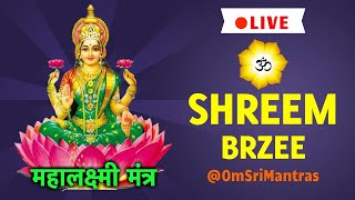 LIVE Mantra SHREEM BRZEE  Laxmi Mantra  GET RICH HAPPY amp HEALTHY 100 GUARANTEED RESULTS [upl. by Elinet168]