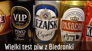 Wielki test piw z Biedronki [upl. by Chere]