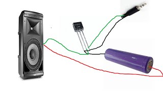 How To Make Mini Amplifier using a transistor 13001  Amplifier with mobile charger at home [upl. by Fonda]