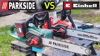 Parkside PKSA 40 Li B 2 vs Einhell Ge Lc 3635 [upl. by Minica]