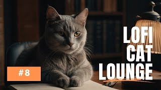 Quiet Focus with Our Lofi Cat  Lofi Cat Lounge 8 🐾 [upl. by Eednil]