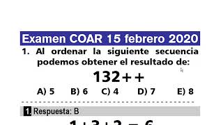 Problema del examen COAR 2020 [upl. by Skip]