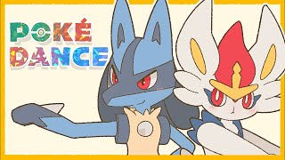 Pokémon POKÉDANCE Lucario Cinderace [upl. by Enogitna]