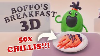 Boffos Breakfast 3D  Eats 50 Chillis [upl. by Aurea857]