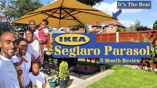 Ikea SEGLARO Parasol  Back Garden Patio  Review Unboxing [upl. by Akcirred851]