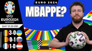 Maskeli Mbappe Fransa 10 Avusturya Belçika 01 Slovakya Romanya 30 Ukrayna  BME 4 [upl. by Fronniah]