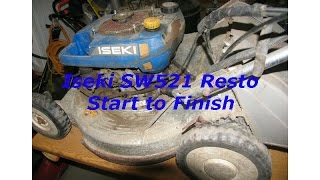 Iseki SW521 mower restoration 0001 [upl. by Pontias]