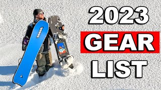 My 2023 Snowboard Gear List [upl. by Atener]