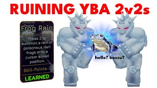 YBA Infinite frog rain Breaking 2v2s [upl. by Ethan]