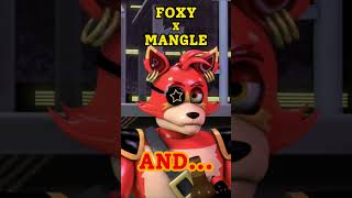 Foxy hate Foxy x Mangle FNaFSB Shorts [upl. by Nevah]