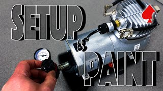 Airbrush Pressure Setup and Thinning Paint  Airbrushing for Beginners [upl. by Tehcac]