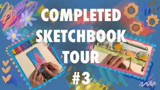 Finishing Sketchbook 3  SKETCHBOOK TOUR 👩‍🎨 [upl. by Standford698]