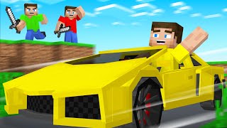 Hunters VS Speedrunner BUT I Have A SUPERCAR Minecraft [upl. by Ricketts]