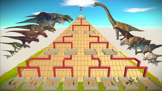 Dinosaur Fighting Tournament The strongest battle of 15 dinosaurs  Animal Revolt Battle Simulator [upl. by Isiad369]