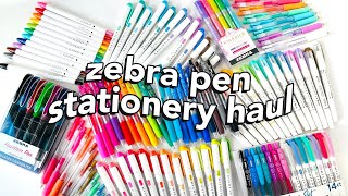 Zebra Pen Stationery Haul [upl. by Eriuqs251]