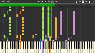 Daddy Cool  Synthesia midi music [upl. by Tillie673]