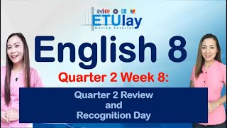 Quarter 2 Review  Grade 8 English  Quarter 2 Week 8 [upl. by Leuname]