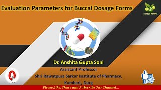 Evaluation Parameters for Buccal Dosage Forms  NDDS [upl. by Neelyam]