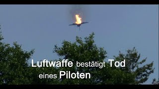 EUROFIGHTERCRASH Trauer  Luftwaffe bestätigt Tod eines Piloten [upl. by Charmain690]