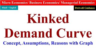 Kinked Demand Curve Oligopoly Kinked Meaning kinked demand curve managerial economics mba bba [upl. by Nacul]