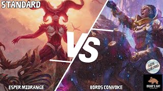 Esper Midrange VS Boros Convoke MTG Standard [upl. by Yaja578]