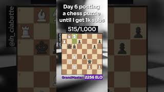 Day 6 puzzle 2256 🟣 chess chesspuzzle scacchinciabatte inciabatte puzzle chessviral foryou [upl. by Nnylimaj]